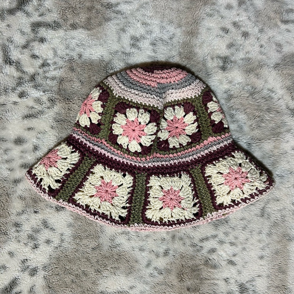 Peter Grimm Multicolor Crochet Bucket Hat